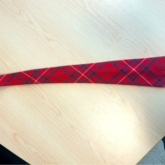 Excellent condition Scottish wool authentic 1960’s “Rose”  tartan tie - Picture 2 of 3